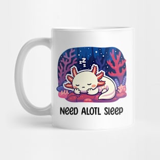 Cute Axolotl Sleeping Mug